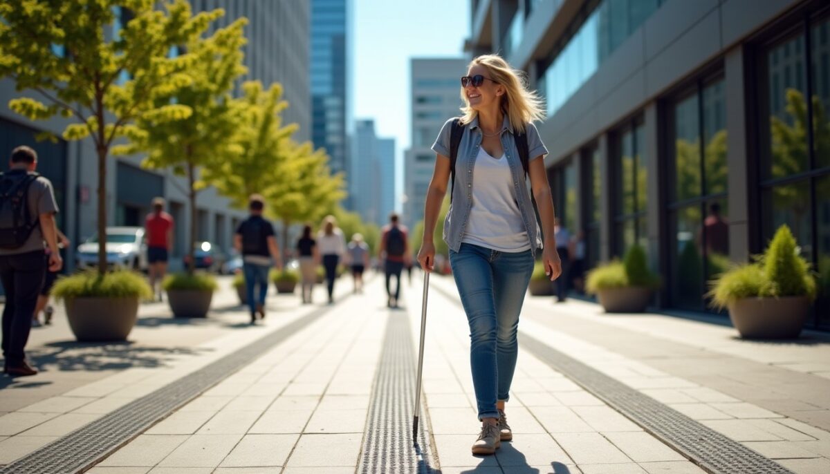 Bandes de guidage PMR : une révolution pour l'autonomie des personnes malvoyantes